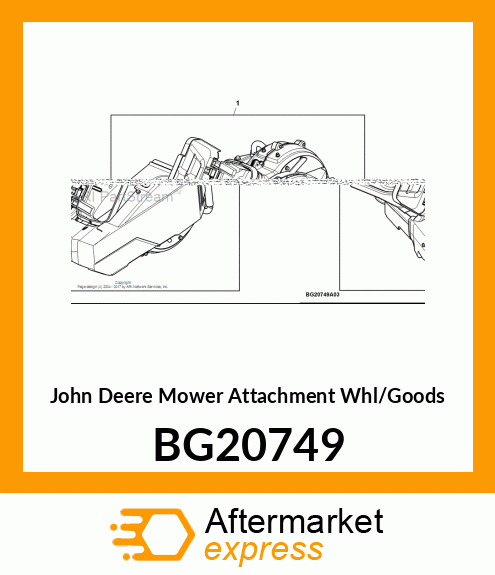 MOWER ATTACHMENT WHL/GOODS, POWERFL BG20749