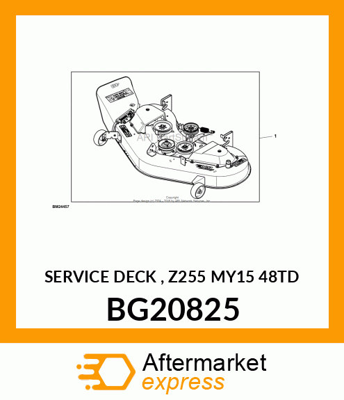 SERVICE DECK , Z255 MY15 48TD BG20825