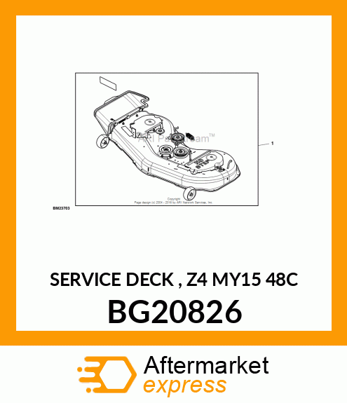 SERVICE DECK , Z4 MY15 48C BG20826