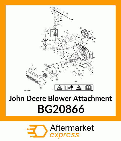 BLOWER ATTACHMENT, POWERFLOW, X700 BG20866