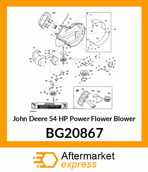 MOWER ATTACHMENT WHL/GOODS, POWERFL BG20867