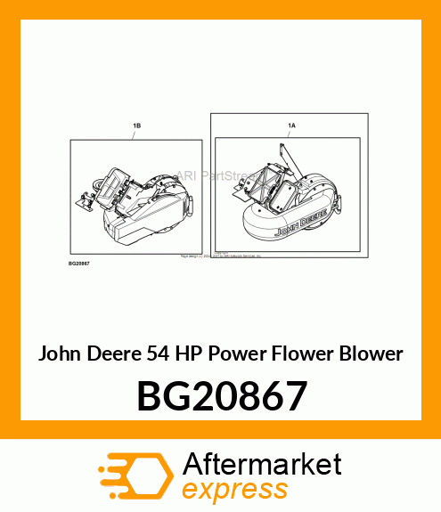 MOWER ATTACHMENT WHL/GOODS, POWERFL BG20867