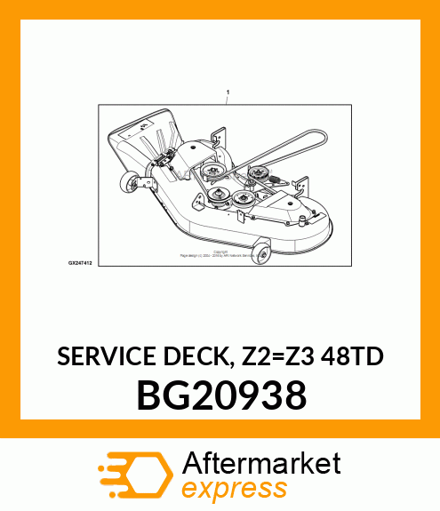 SERVICE DECK, Z2_Z3 48TD BG20938