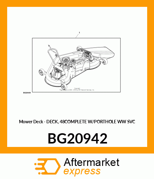 48" Complete Edge Mower Deck BG20942