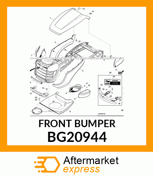 BUMPER, FRONT BG20944