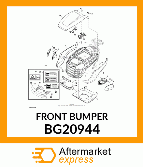 BUMPER, FRONT BG20944