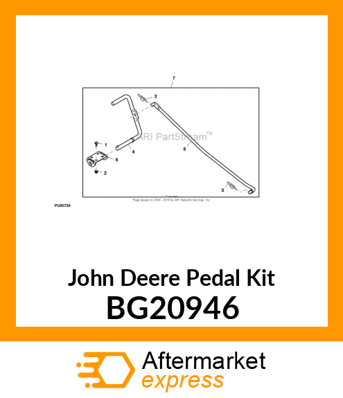 PEDAL KIT, KIT, FOOT LIFT Z2_Z3 BG20946