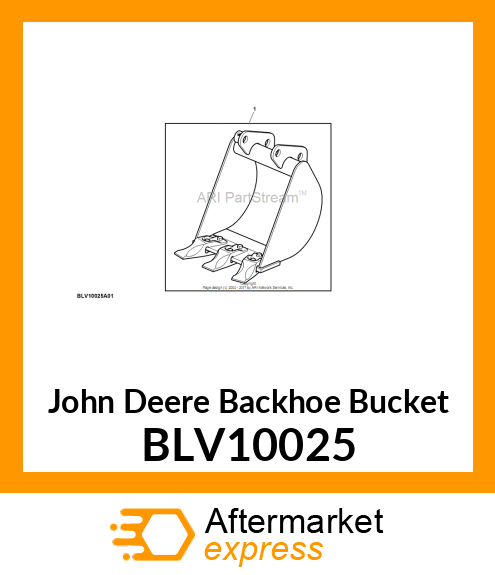 BUCKET, 12" 260/70 BACKHOE BLV10025