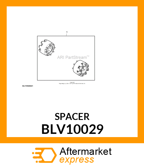 SPACER, 4M / 4R WHEEL SPACER SET, 1 BLV10029