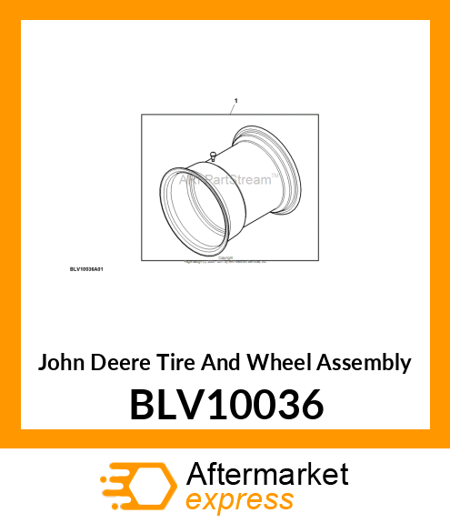 TIRE AND WHEEL ASSEMBLY, WHEEL/TIRE BLV10036