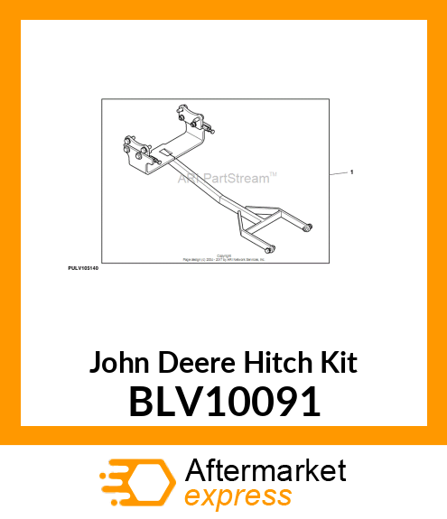 HITCH KIT, HITCH KIT, FRON HITCH PU BLV10091