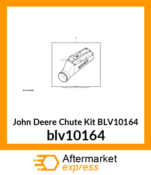 CHUTE KIT, CHUTE, 54D DECK ON 1026R blv10164