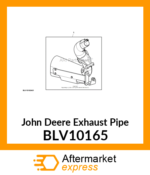 EXHAUST PIPE, 5E BLV10165