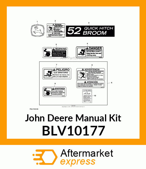 MANUAL KIT, 52 BROOM SPANISH OM KIT BLV10177