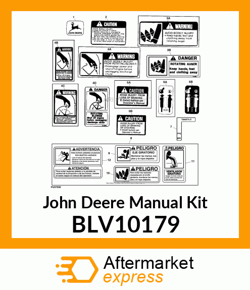 MANUAL KIT, 47 SNOW BLOWER SPANISH BLV10179