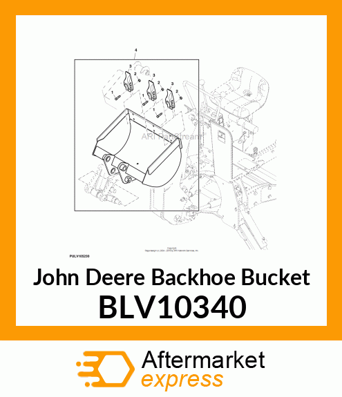 BUCKET, BH 16" (375A/385A/485A) BLV10340