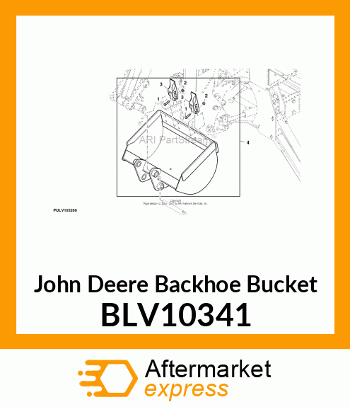 BUCKET, BH 20" (375A/385A/485A) BLV10341