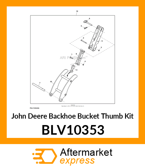 BACKHOE THUMB (375A) BLV10353