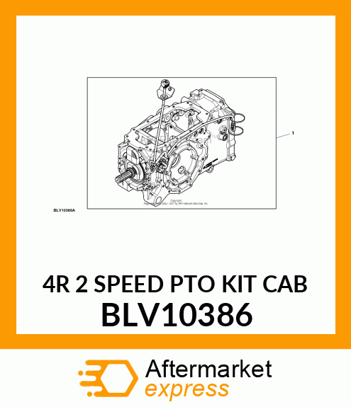 4R 2 SPEED PTO KIT CAB BLV10386