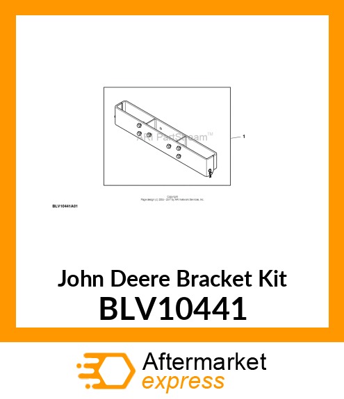 BRACKET KIT, KIT, FRONT WEIGHT BRAC BLV10441