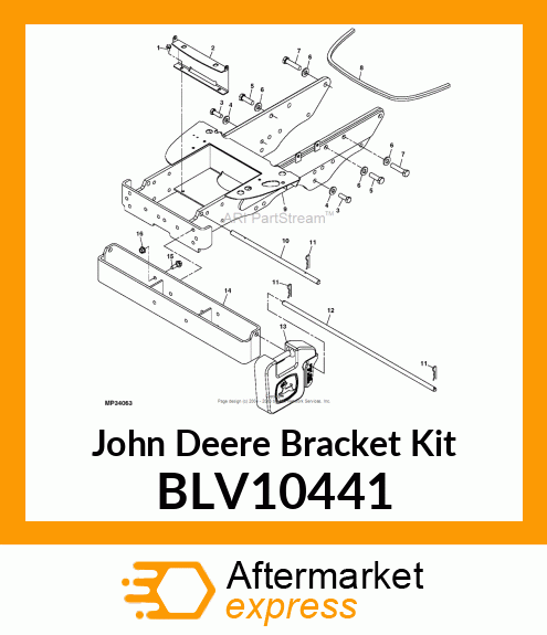 BRACKET KIT, KIT, FRONT WEIGHT BRAC BLV10441