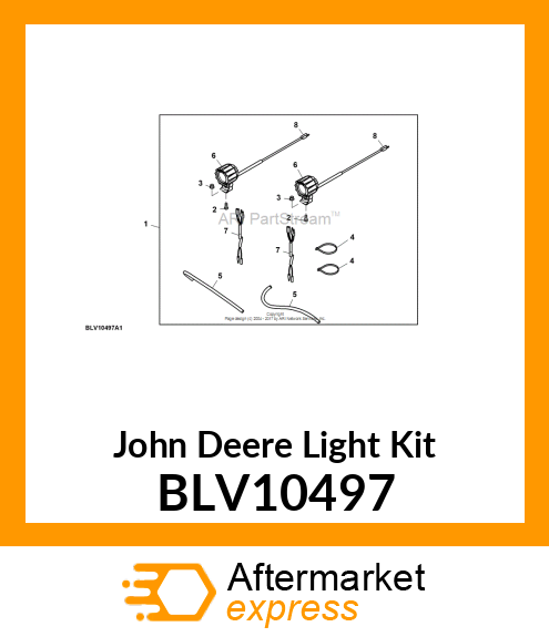 KIT, LED LIGHT, OOS BLV10497