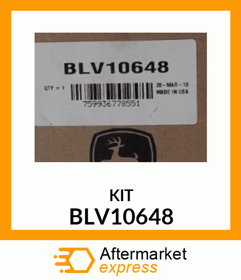 AUDIBLE WARNING ALARM, KIT, BACKUP BLV10648