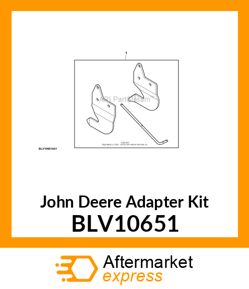 ADAPTER KIT, MOWER CONNECTION KIT M BLV10651