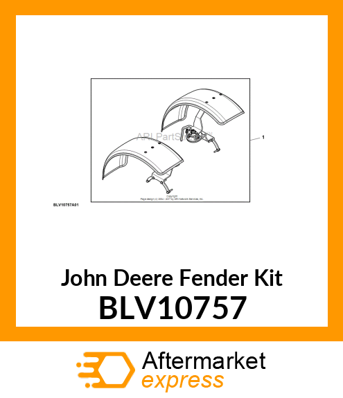 FENDER KIT, KIT, FRONT FENDER BLV10757