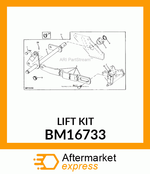 FRONT IMPLM LIFT KIT 240-32 BM16733