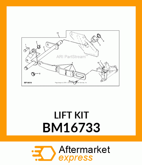 FRONT IMPLM LIFT KIT 240-32 BM16733