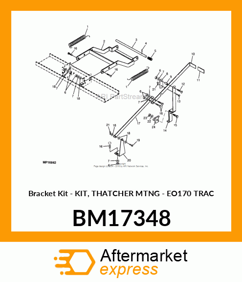 Bracket Kit - KIT, THATCHER MTNG - EO170 TRAC BM17348