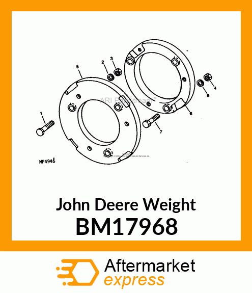 Weight - WEIGHT, WEIGHT WHEEL BM17968