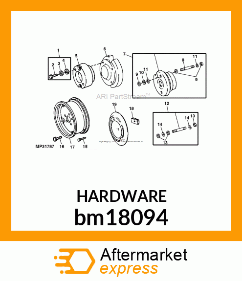 WEIGHT KIT, KIT, HARDWARE, WHEEL WT bm18094