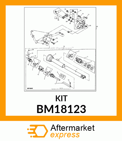 Power-Takeoff - KIT, F900 FQH PTO BM18123