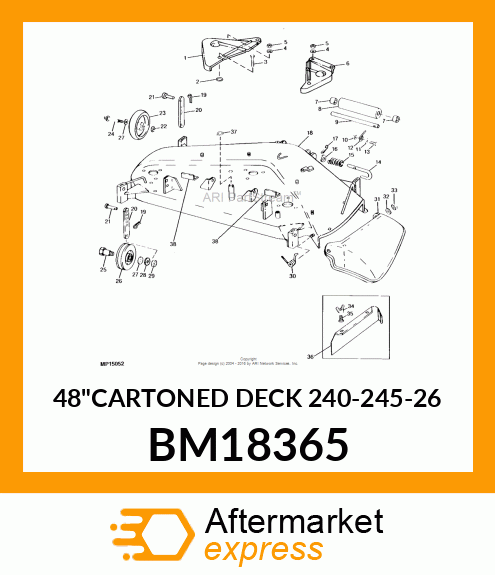 48"CARTONED DECK 240-245-26 BM18365