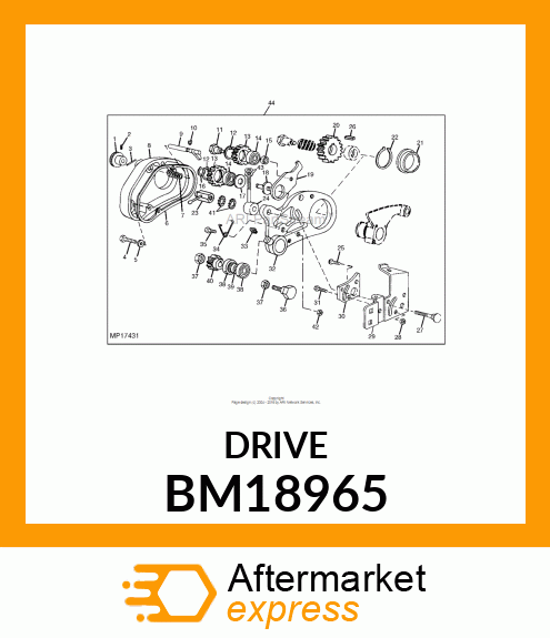 ROTARY BRUSH W/G.T.C. DRIVE BM18965