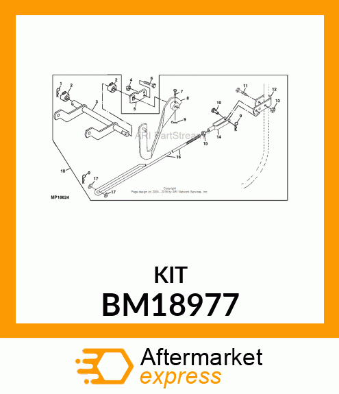 LIFT ARM, KIT, FRONT LIFT BM18977