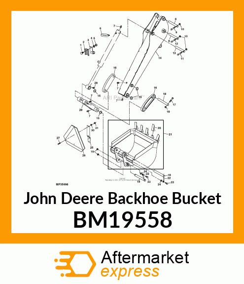 Backhoe Bucket BM19558