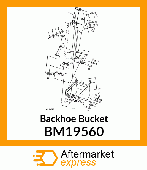Backhoe Bucket BM19560