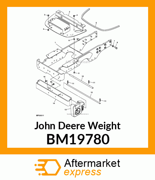 WEIGHT, 70# QUICK BM19780