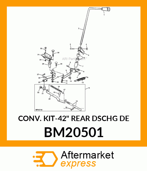 CONV. KIT-42" REAR DSCHG DE BM20501