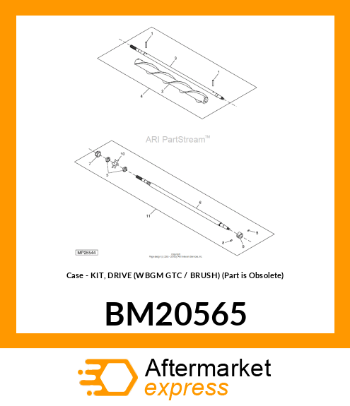 Case - KIT, DRIVE (WBGM GTC / BRUSH) (Part is Obsolete) BM20565