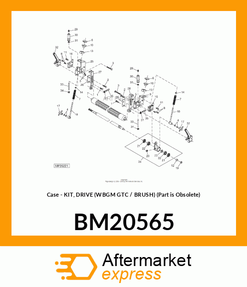 Case - KIT, DRIVE (WBGM GTC / BRUSH) (Part is Obsolete) BM20565