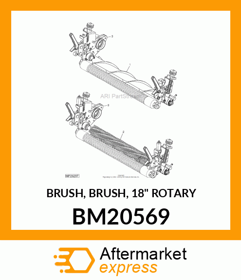 BRUSH, BRUSH, 18" ROTARY BM20569