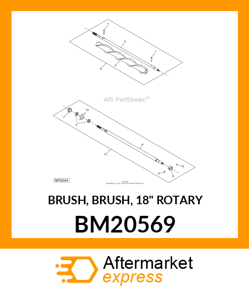 BRUSH, BRUSH, 18" ROTARY BM20569