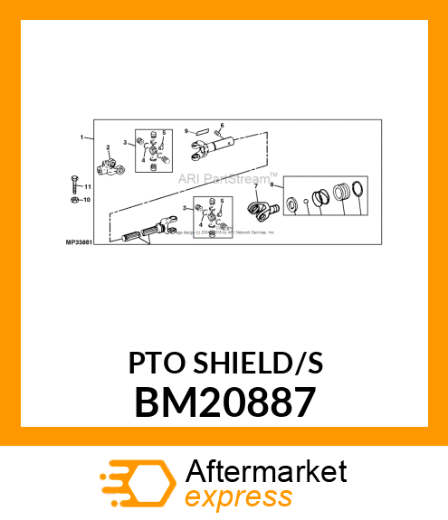 DRIVESHAFT FOR GENERATOR BM20887