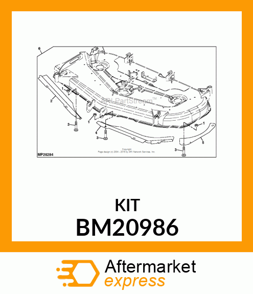 62C LEAF KIT (FOR 62C DECK) BM20986