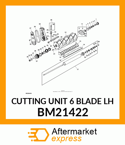 CUTTING UNIT 6 BLADE LH BM21422