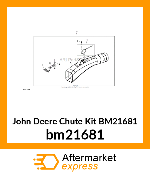 CHUTE KIT, CHUTE, 2 bm21681